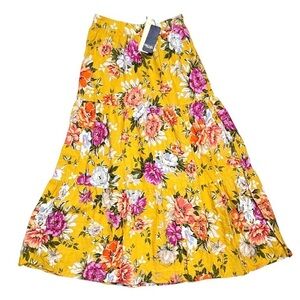 RACHEL Rachel Roy tiered floral skirt XS NWT